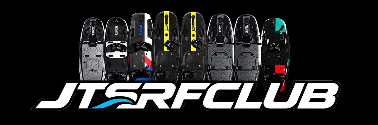 The JTSRF CLUB jetsurf board lineup