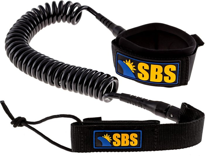 SBS coiled leash with arm cuff